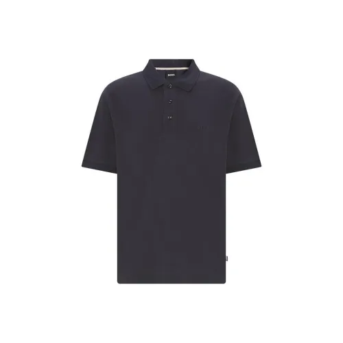 HUGO BOSS Polo Shirts Men Dark Blue