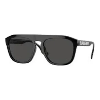 Burberry Acetate Irregular Shape Sunglasses Men's Black