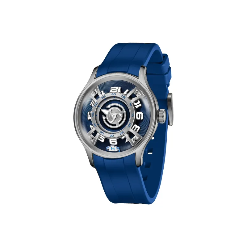 REEF TIGER Automatic Mechanical Movement Rubber Strap Watch Unisex Black Dial OBL BLM FX-8