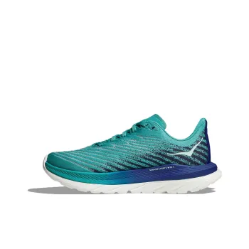 HOKA ONE ONE Mach 5 Anti Slip Wear Resistant Low Top Running Shoes Women's Cyan