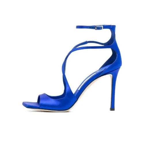 Jimmy Choo Azia 95mm Satin Sandals Women's