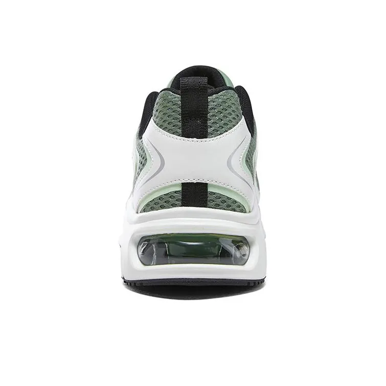 Skechers Uno Cushioning Anti Slip And Wear Resistant Low Top Casual Running Shoes Men's White Green-4