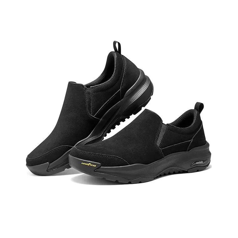 Skechers Go Walk Arch Fit Cushioning Anti Slip And Wear Resistant Low Top Running Shoes Men's Black-3