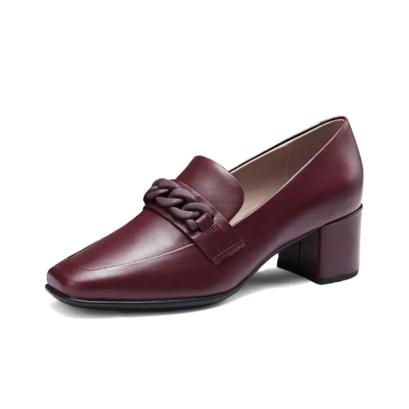 Ecco Loafers Women's Dark Burgundy-1