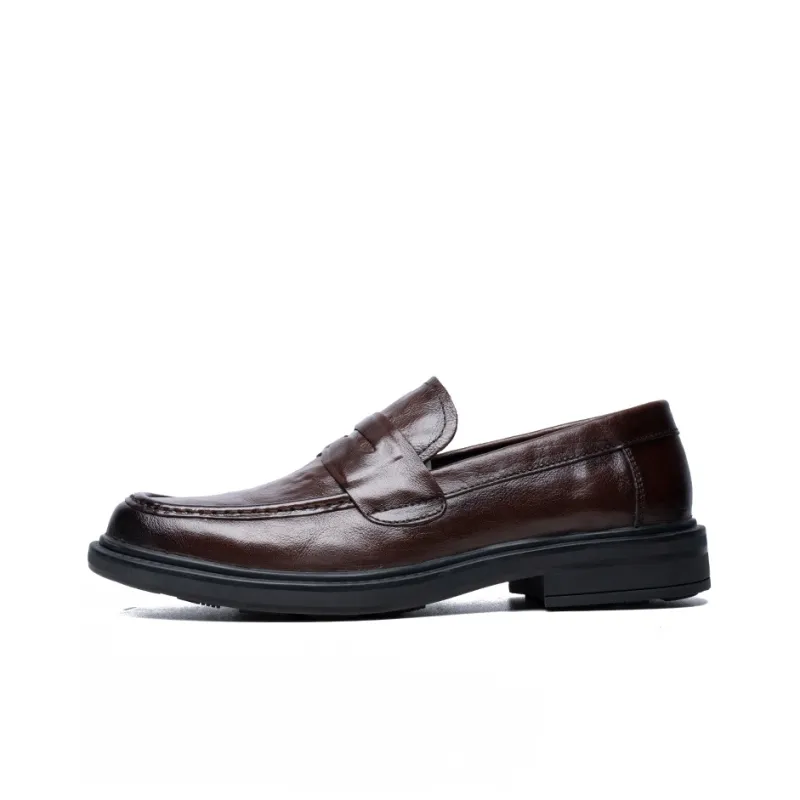 YEDANI Loafers Men Low Top Black/Brown-5