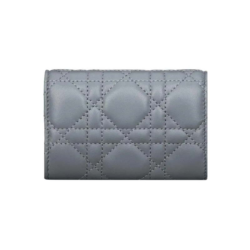 DIOR Sheepskin Wallet Extra Small Women's Cloud Blue-2