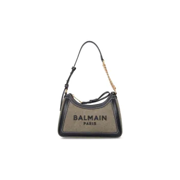 BALMAIN B ARMY Cotton Calfskin Handbag, Shoulder Bag Women's