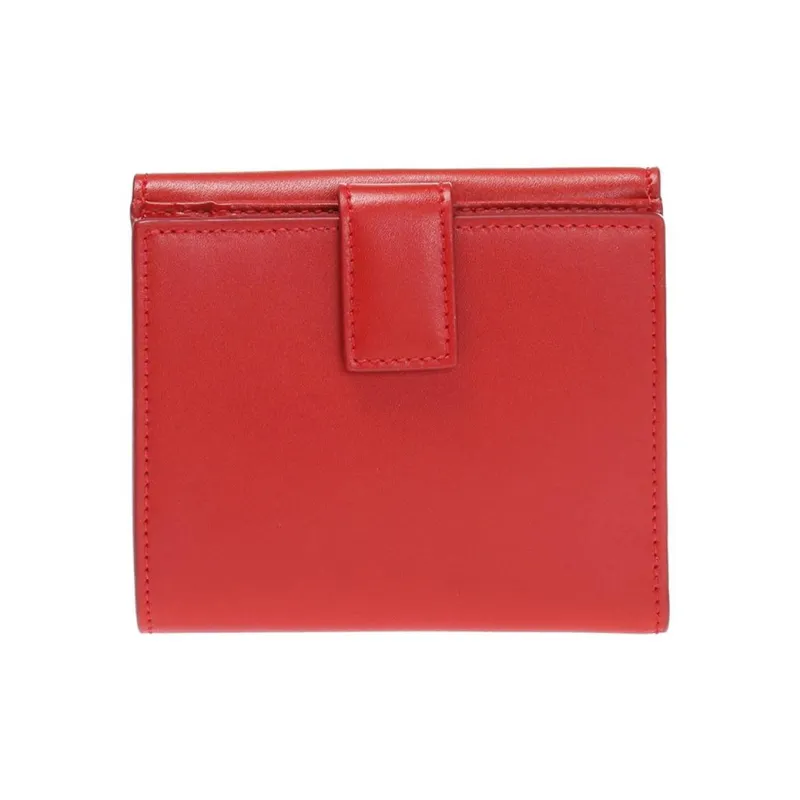 FERRAGAMO Smooth Cow Leather Short Wallets Regular Women's Red-2