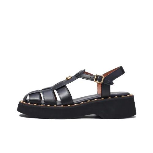 COACH Roman Sandals Women's Black