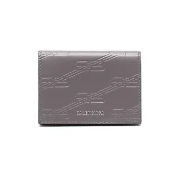 Balenciaga Calfskin Wallet Men's Taupe