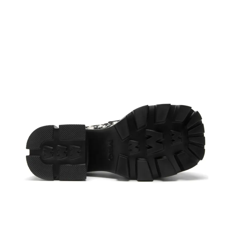 MIO Loafers Women's Low Top Black White/Black-5
