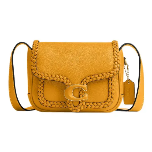COACH Tabby Smooth Calf Leather Messenger Bag Shoulder Bag Crossbody Bag Small Size Women's Yellow