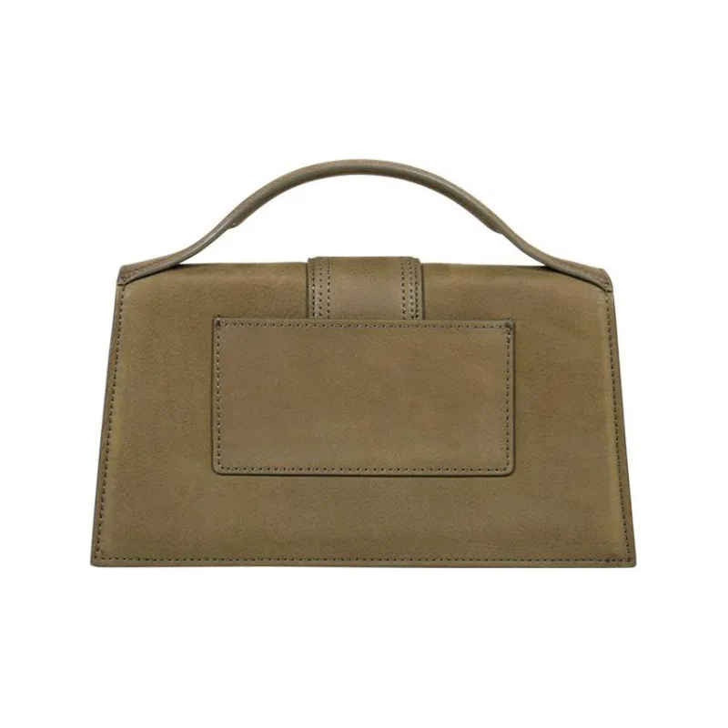 Jacquemus Calfskin Shoulder Bag Crossbody Bag Handbag Women's Olive Green-2