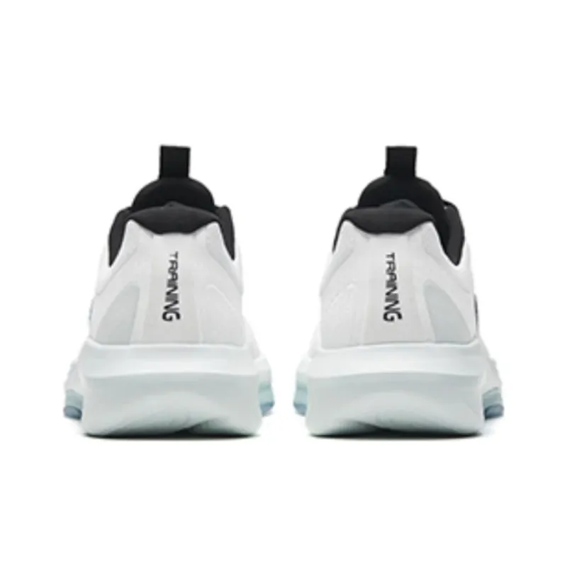 Anta Variety Training Collection Ling Curved Anti Slip Wear Resistant Low Top Training Shoes Men's White Black Cyan-3