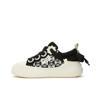 Champion Pineapple Shoes Low Top Skateboard Shoes Women's Black White