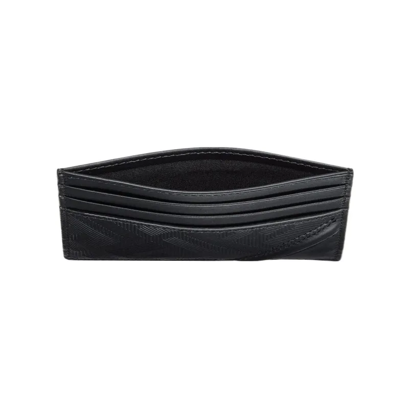 FENDI Calfskin Card Holder Men's Black-2