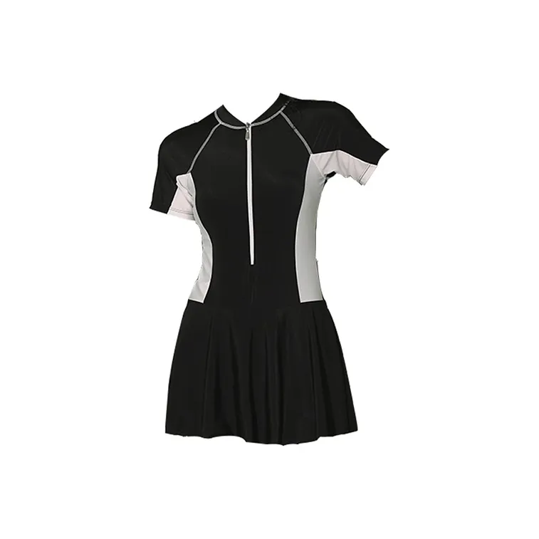 LEACCO Swimming Sets Polyamide Polyester Elastane Pool Women's Black-0