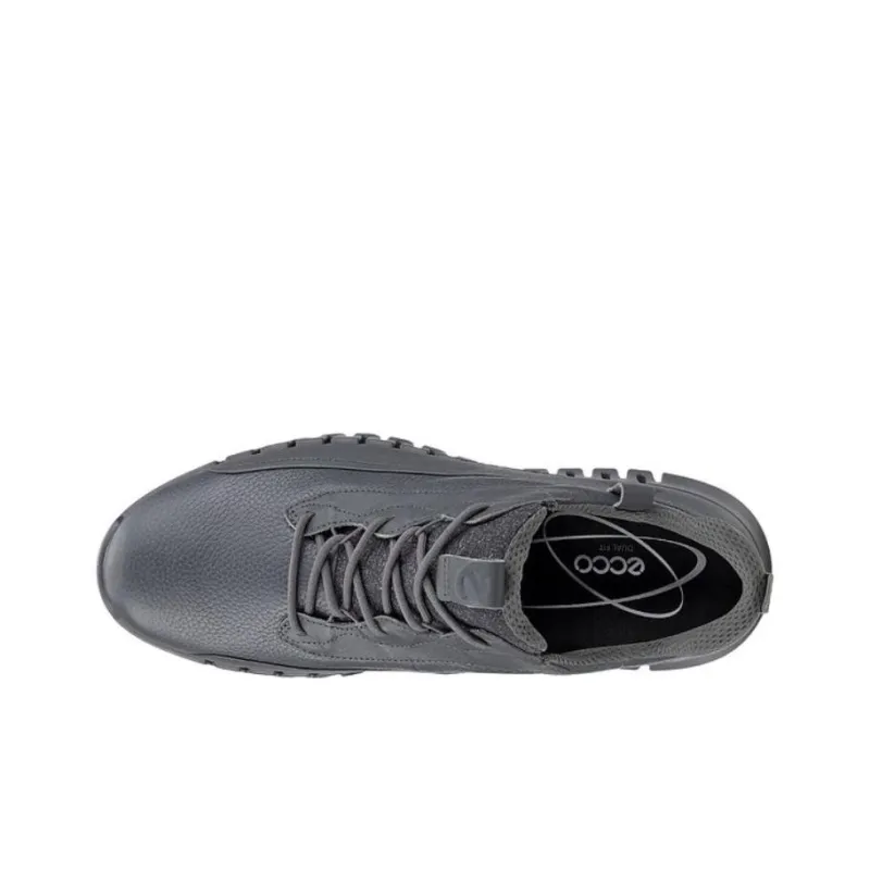Ecco Cushioned Slip Resistant Low Top Casual Shoes Men's Magnet Gray-3