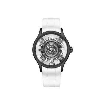 REEF TIGER Automatic Mechanical Movement Rubber Strap Watch Unisex Black Dial OBL BLM FX