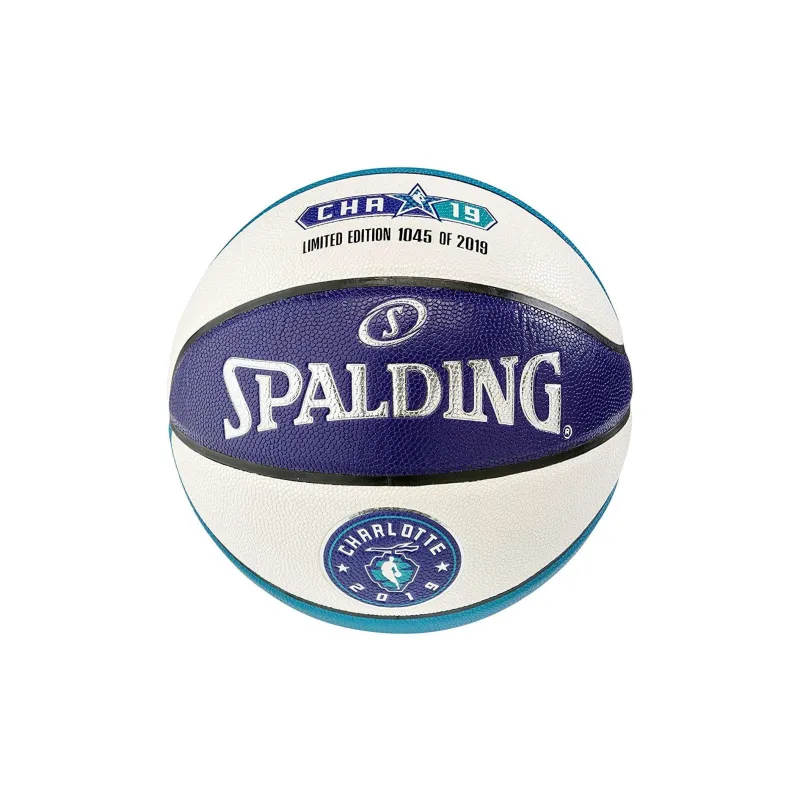 SPALDING PU Basketball White Blue Size 7 Ball Training Unisex-0