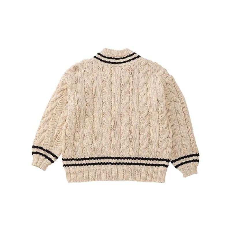 Visvim Cable Knit V Neck Jumper-5