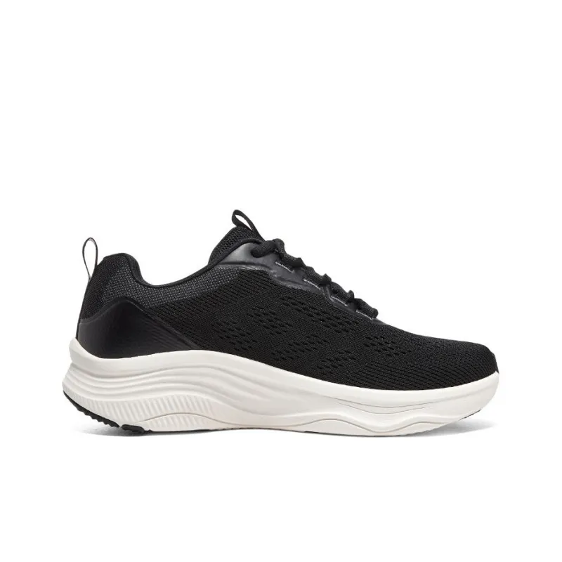 Skechers D'lux Fitness Cushioning Anti Slip And Wear Resistant Low Top Casual Running Shoes Men's Black White-1