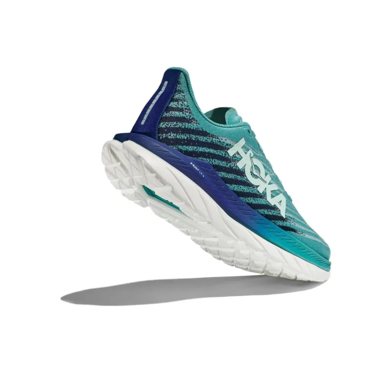 HOKA ONE ONE Mach 5 Anti Slip Wear Resistant Low Top Running Shoes Women's Cyan-3