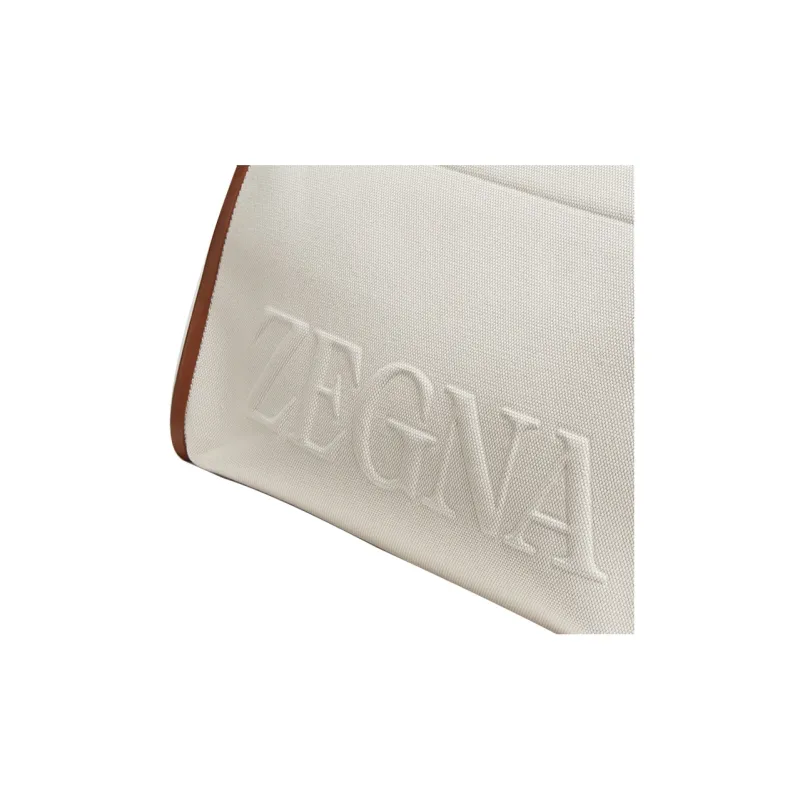 Zegna Cotton With Smooth Calfskin Trim Handbag Women's Beige-2