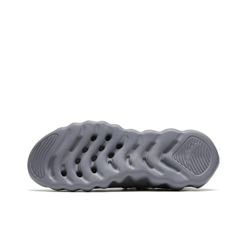 Anta Shock Absorbers With Slip Resistant Features Low Top Casual Shoes Men's Gray Cyan-3