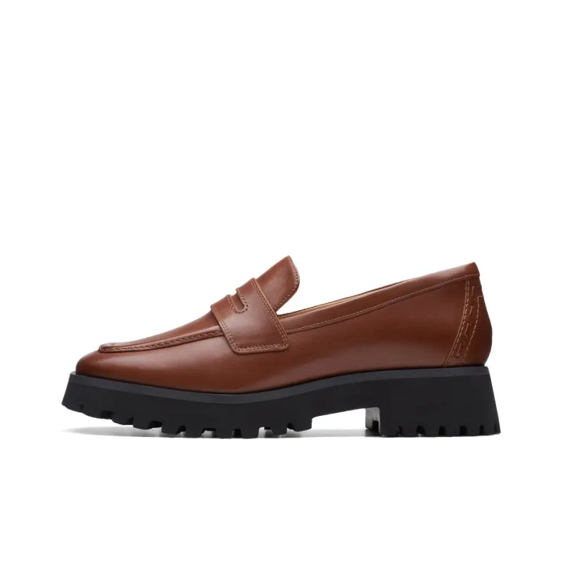 Clarks Trendy Series Casual Single Shoes Women's Dark Brown-0