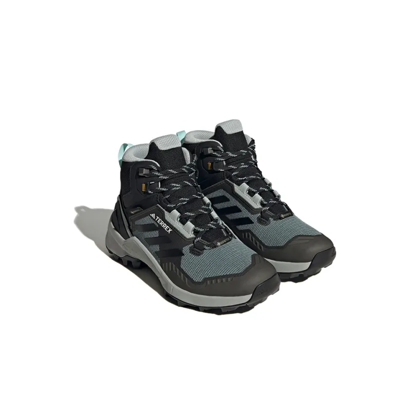 Adidas Terrex Swift R3 Mid Gore Tex Semi Flash Aqua Core Black Wonder Beige Women's-2