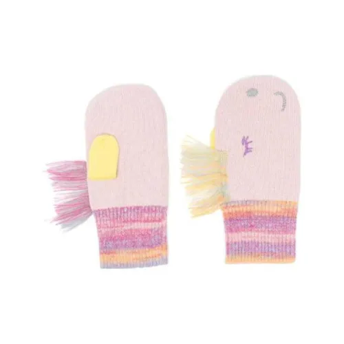 Stella McCartney Knit Gloves Baby Pink