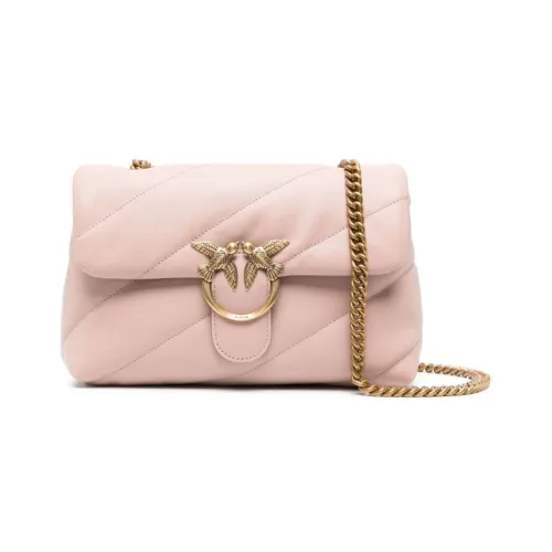 PINKO Calfskin Shoulder Bag, Crossbody Bag Women's Pink
