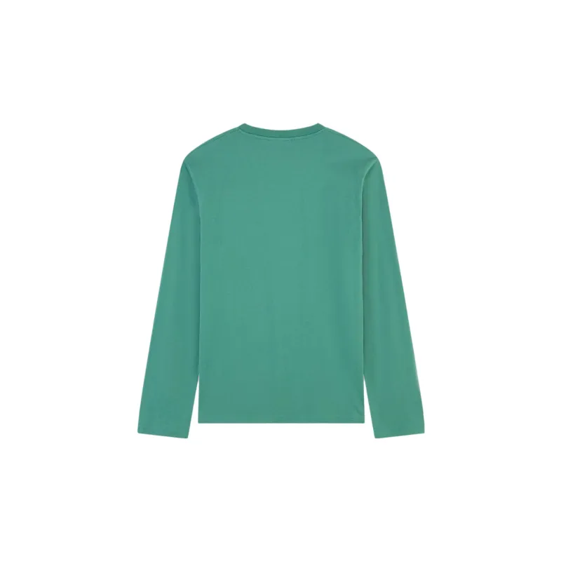 Maison Kitsune Fox Head Patch Long Sleeved T Shirt-1