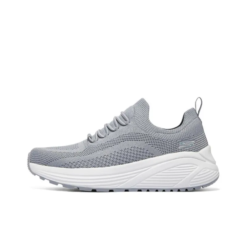 Skechers Cushioned Wear Resistant Breathable Low Top Casual Shoes Men's Gray-0