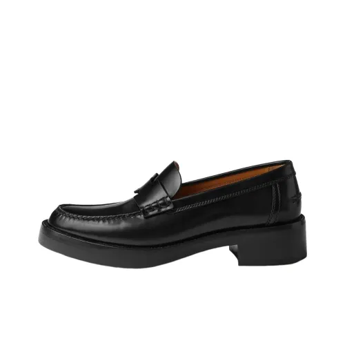 HERMES Hour Loafer Noir Calfskin Leather