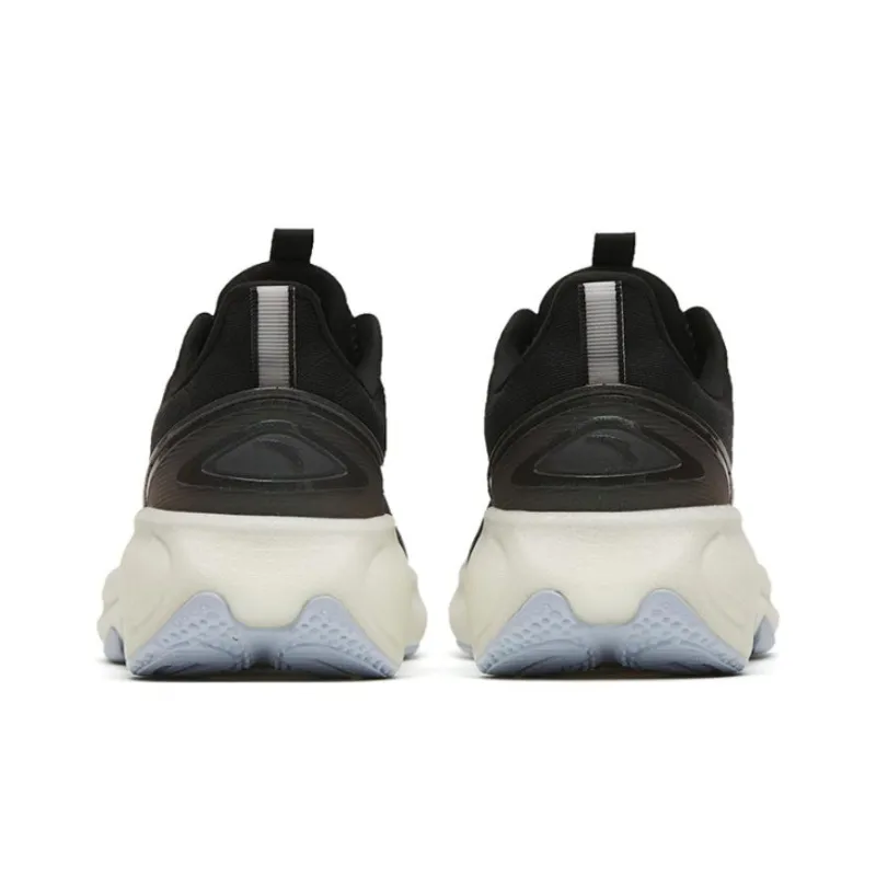 Anta Chong Run Collection Bubbles 4th Generation Anti Slip Wear Resistant Low Top Running Shoes Women's Black Beige-3