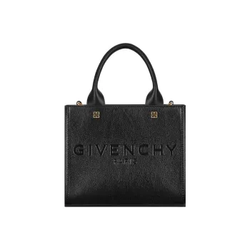 GIVENCHY Calfskin Tote Bag Shopping Bag Handbag Mini Women's Black