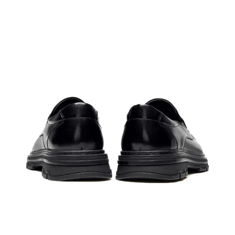 CAMEL Dress Shoes Men Low Top Black-3