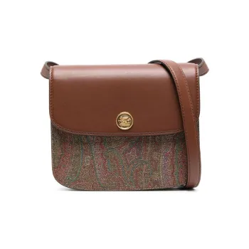 ETRO Paisley Printed Logo Plaque Crossbody Bag