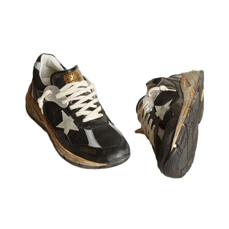 Golden Goose Running Dad Black Grey-2