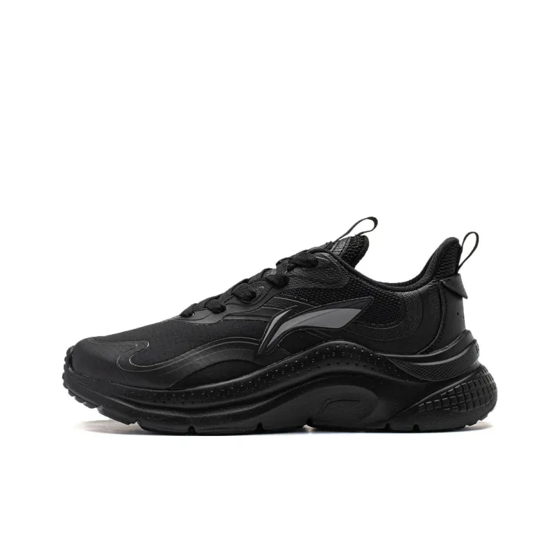 LiNing Cruising Wear Resistant Low Top Casual Shoes Men's Black-0