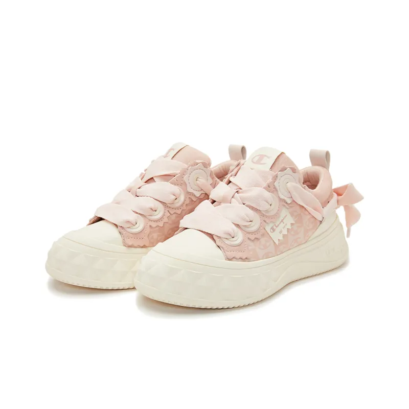 Champion Low Top Skateboard Shoes Women's Pink-2