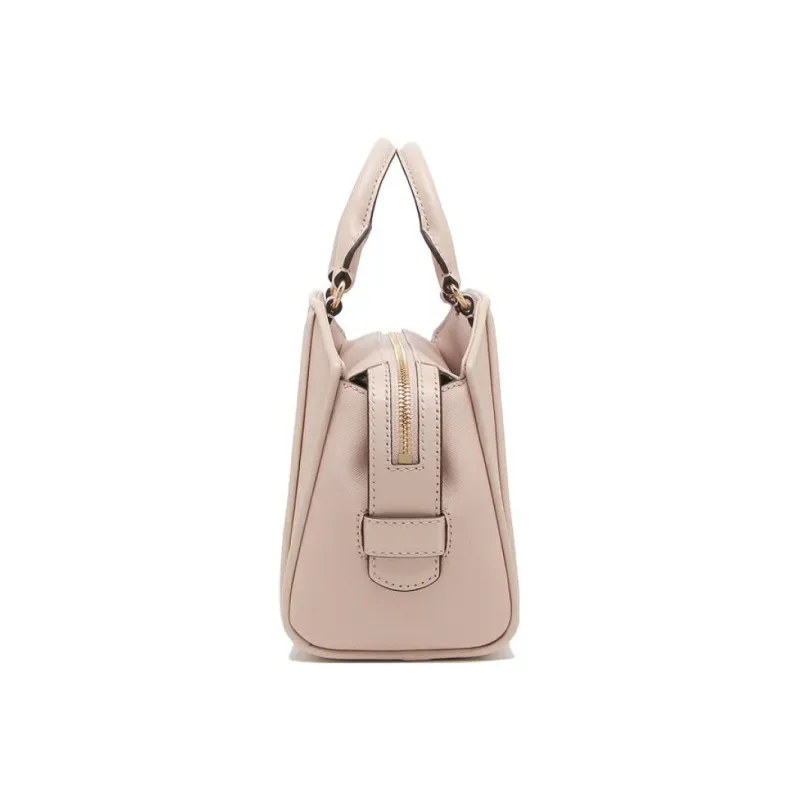 MICHAEL KORS MK Cleo Leather Dome Bag, Shoulder Bag, Crossbody Bag, Handbag Trumpets Women's Pink-1