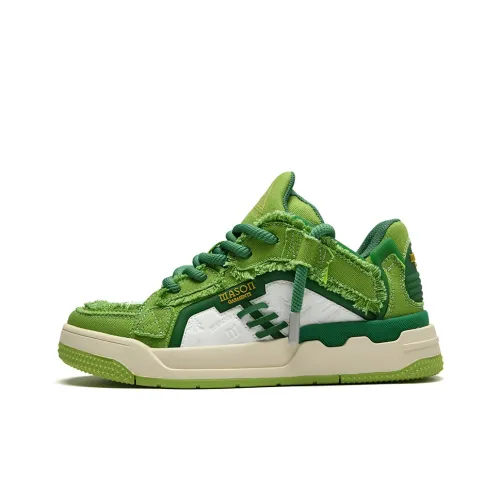 Masongarments Skateboard Shoes Unisex Low-Top Apple Green