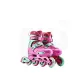 Upgraded Lock Wheel Style-Pink Non-Glare-Unlined Shoes
