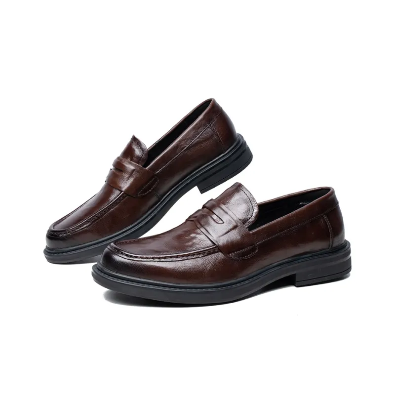 YEDANI Loafers Men Low Top Black/Brown-8