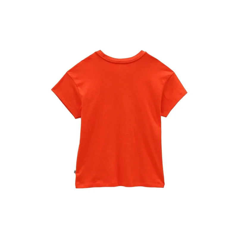 Vans Drop Shoulder Sleeve T Shirt Women's Red-1