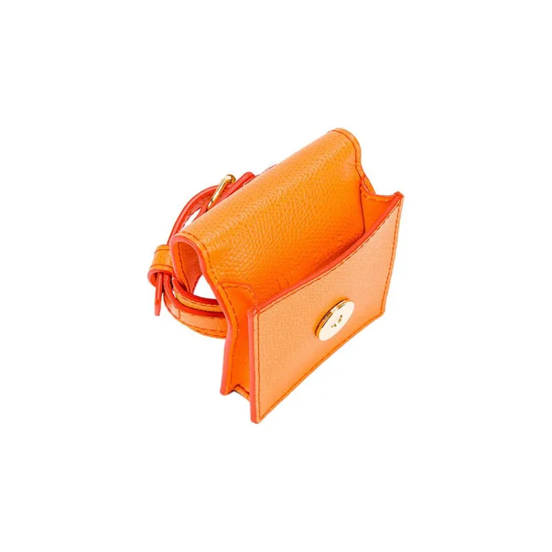 Jacquemus Calfskin Wrist Bag Clutch Women's Orange-3