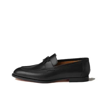 HERMES Honore Loafers Men's Black